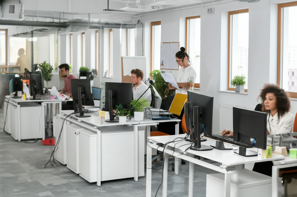 Accounting professionals at work